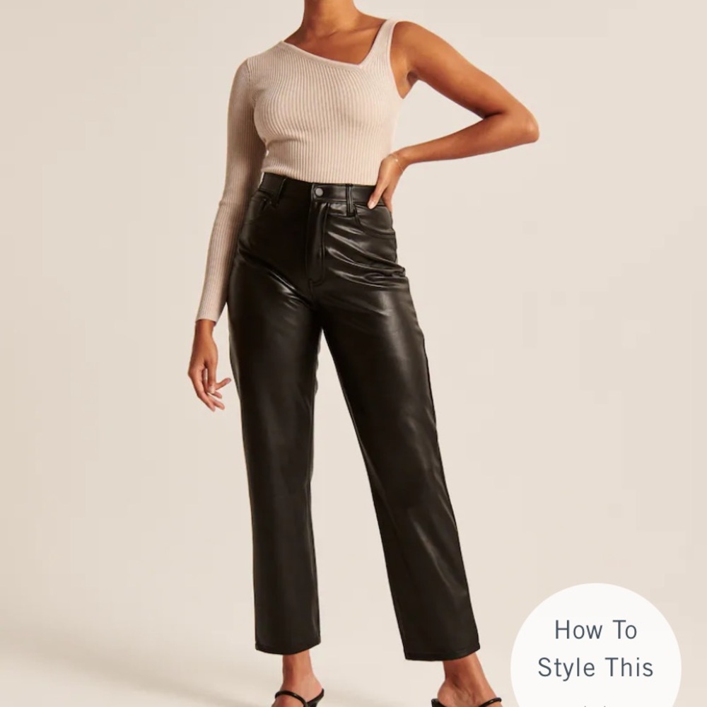 Brand New Abercrombie Faux Leather Pants